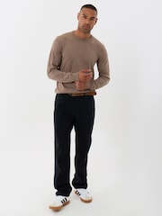 Threadbare Brown Jersey Crew Neck Jumper - Image 3 of 4