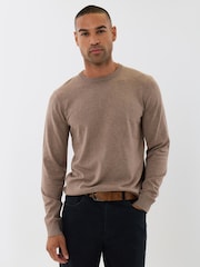 Threadbare Brown Jersey Crew Neck Jumper - Image 4 of 4