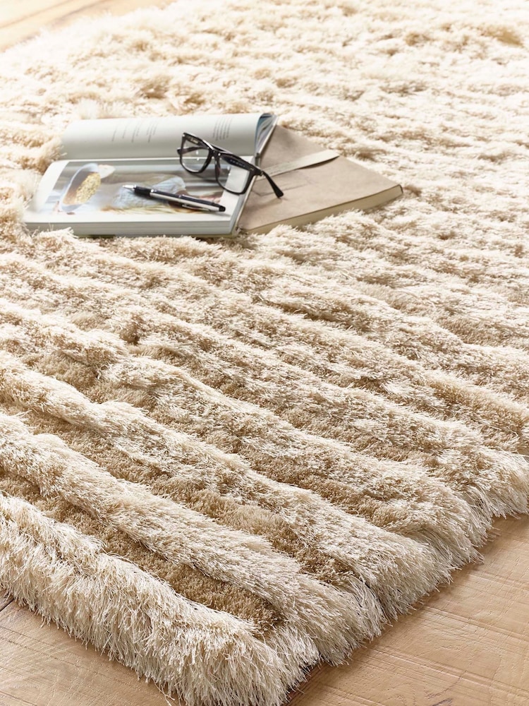 Origins Natural Carved Glamour Hand Woven Rug - Image 1 of 2