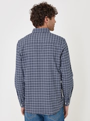 Blau - Threadbare Regular Fit Cotton Oxford Shirt - Bild 2 von 4