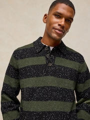 White Stuff Green Buckley Striped Rugby Jumper - Image 4 of 6