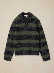 White Stuff Green Buckley Striped Rugby Jumper - Image 5 of 6