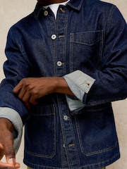 White Stuff Blue Westgate Denim Workwear Jacket - Image 4 of 6