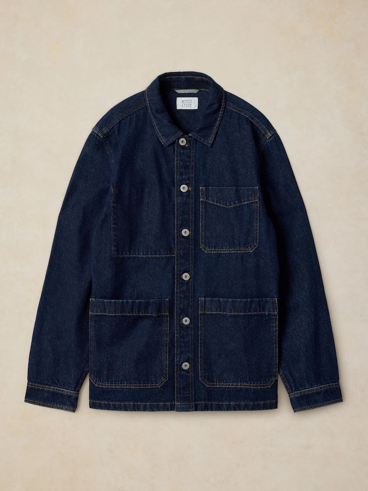 White Stuff Blue Westgate Denim Workwear Jacket - Image 6 of 6 White Stuff Blue Westgate Denim Workwear Jacket - Image 6 of 6