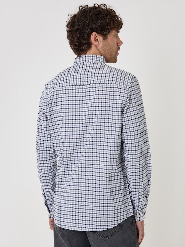 Grau - Threadbare Regular Fit Cotton Oxford Shirt - Bild 2 von 4 Grau - Threadbare Regular Fit Cotton Oxford Shirt - Bild 2 von 4