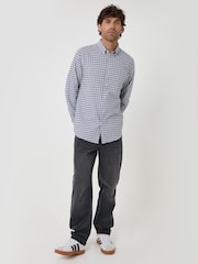 Grau - Threadbare Regular Fit Cotton Oxford Shirt - Bild 3 von 4