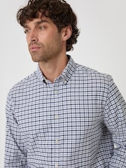 Grau - Threadbare Regular Fit Cotton Oxford Shirt - Bild 4 von 4
