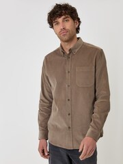 Threadbare Brown Corduroy Shirt - Image 1 of 4