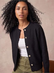 Roman Black Multi Button Knit Cardigan - Image 1 of 4