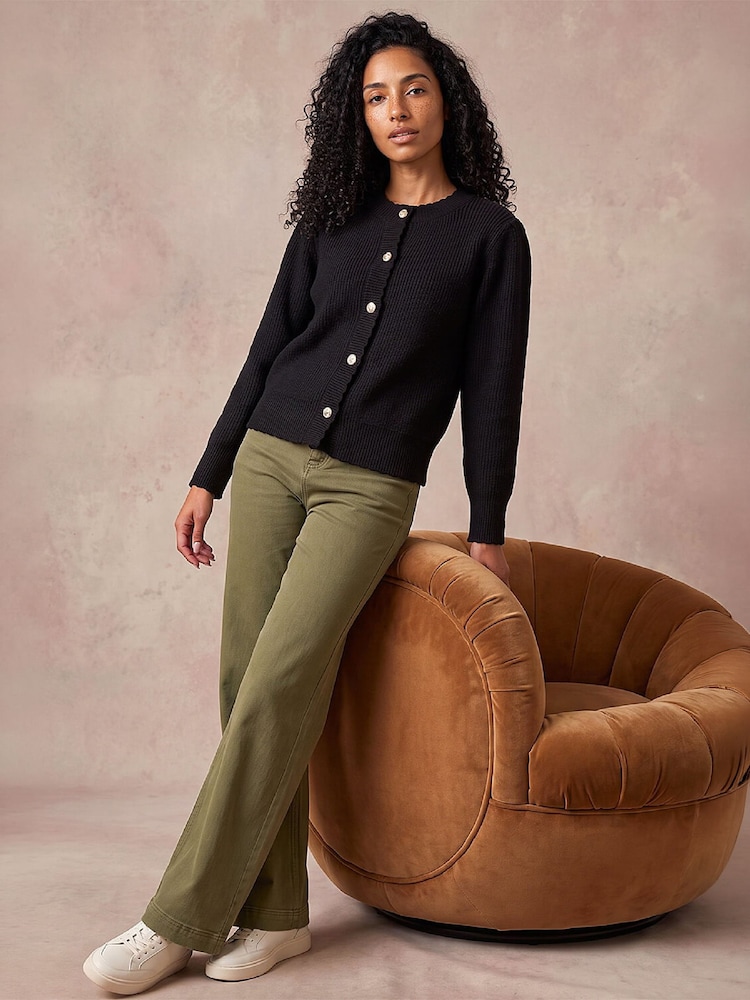 Roman Black Multi Button Knit Cardigan - Image 2 of 4