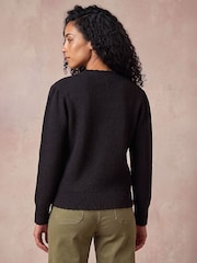 Roman Black Multi Button Knit Cardigan - Image 3 of 4