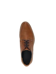 Dune London Brown Standard Fit Bintom Piped Derby Shoes - Image 4 of 4