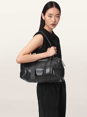 AllSaints Black Ares Grain Shoulder Bag - Image 1 of 7