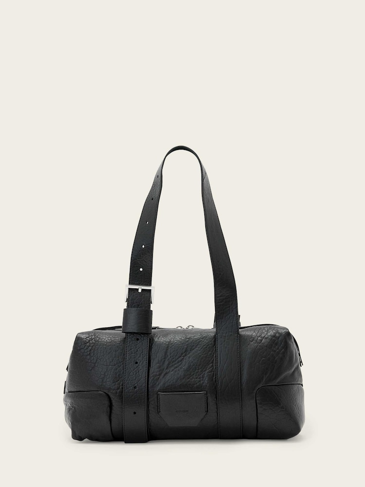AllSaints Black Ares Grain Shoulder Bag - Image 2 of 7