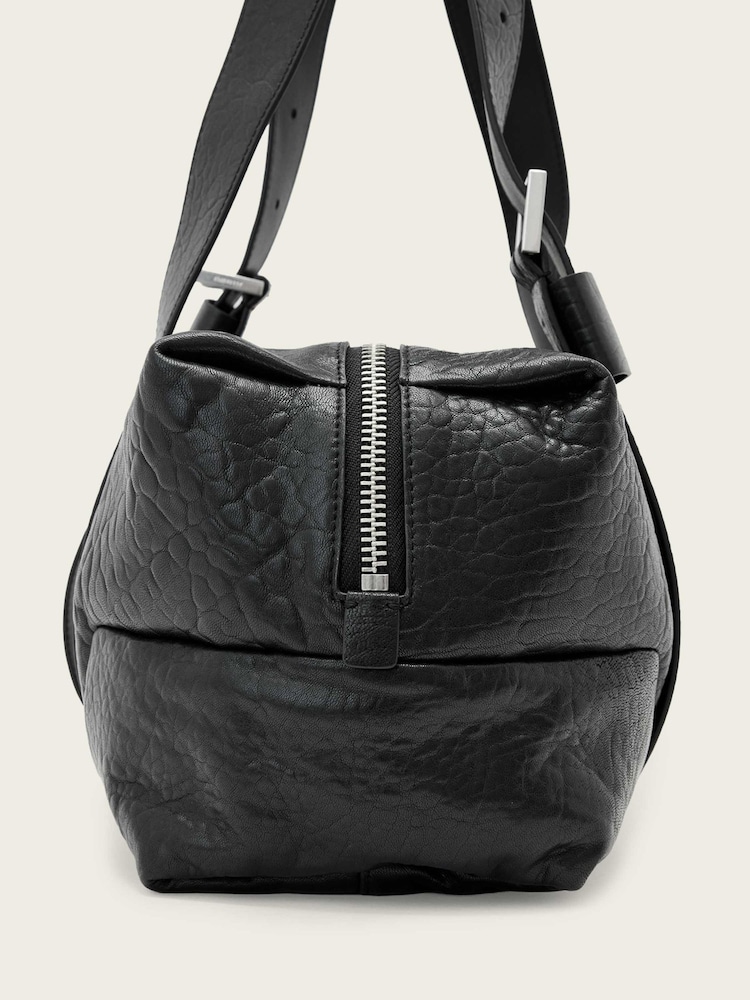 AllSaints Black Ares Grain Shoulder Bag - Image 7 of 7