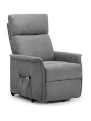 Julian Bowen Grey Helena Recliner Chair - Image 4 of 7