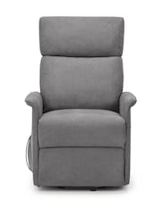 Julian Bowen Grey Helena Recliner Chair - Image 5 of 7