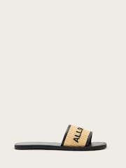 AllSaints Black Hoxton Sliders - Image 2 of 6