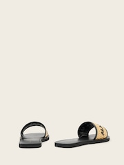 AllSaints Black Hoxton Sliders - Image 4 of 6