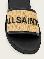AllSaints Black Hoxton Sliders - Image 5 of 6