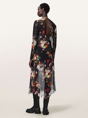 AllSaints Black Gracie Dress - Image 4 of 5