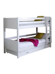 Flexa Kids White Avenue Kids Nordic Bunkbed With Trundle Bed - Image 3 of 4