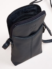 Lakeland Leather Blue Bowston Phone Bag - Image 3 of 4