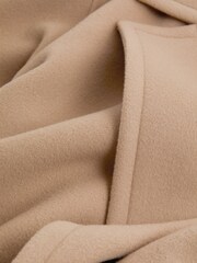 Reiss Camel Helena Atelier Wool-Cashmere Blindseam Coat - Image 6 of 7