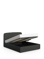 Grey Charcoal Simple Contemporary Matson Ottoman Storage Bed Frame - Image 8 of 10