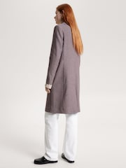 Tommy Hilfiger Red Wool Blend Classic Check Coat - Image 6 of 11