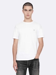 AllSaints Slim Düz Cins Şalvar - 8şəkildən 2 şəkil