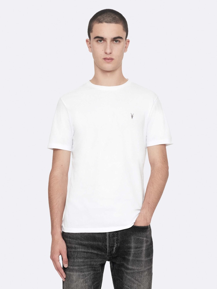 AllSaints Slim Düz Cins Şalvar - 8şəkildən 2 şəkil