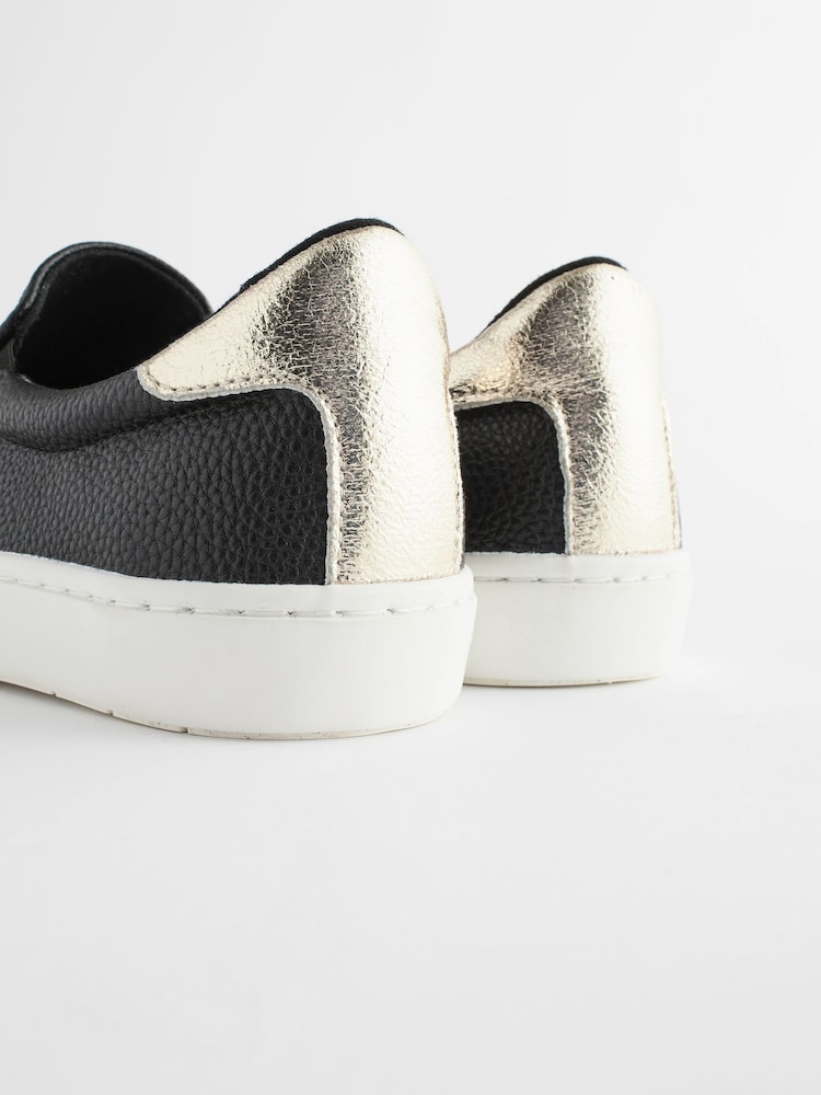 Black Forever Comfort® Patent Slip-On Trainers - Image 4 of 4