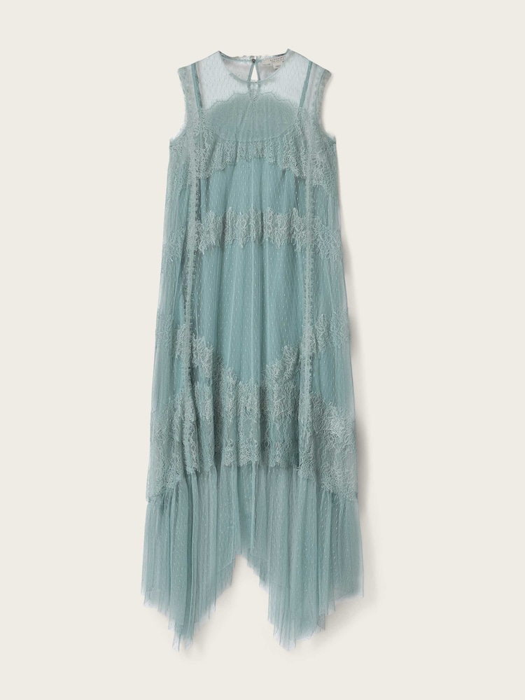 AllSaints Blue Clara Dress - Image 5 of 5 AllSaints Blue Clara Dress - Image 5 of 5
