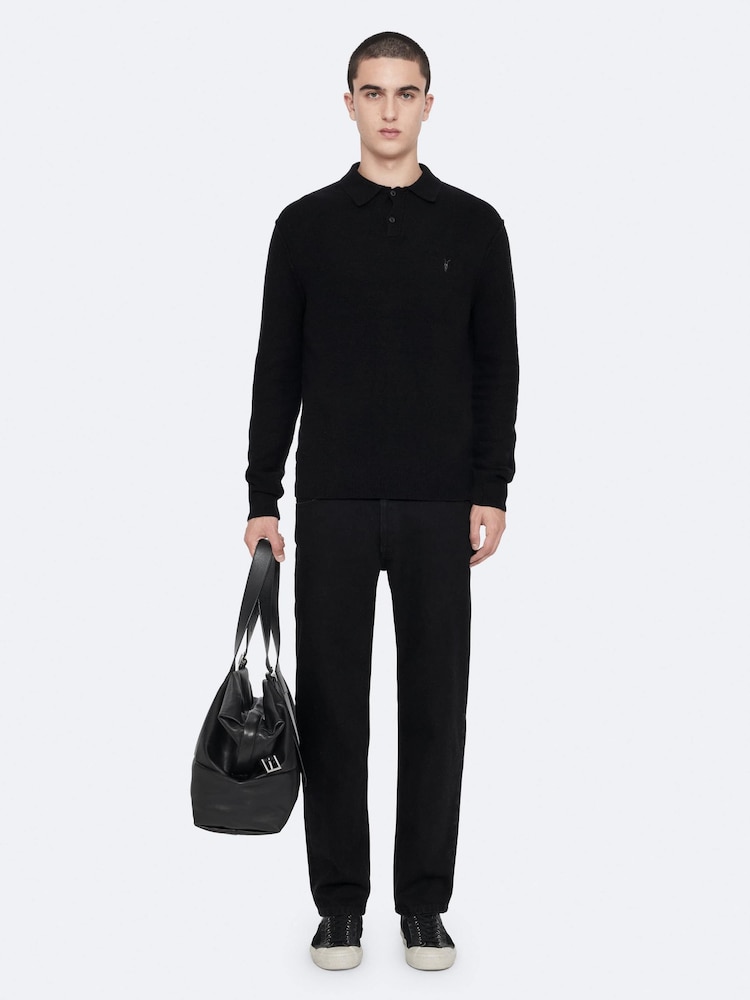 AllSaints Normal Düz Cins şalvar - 8şəkildən 1 şəkil