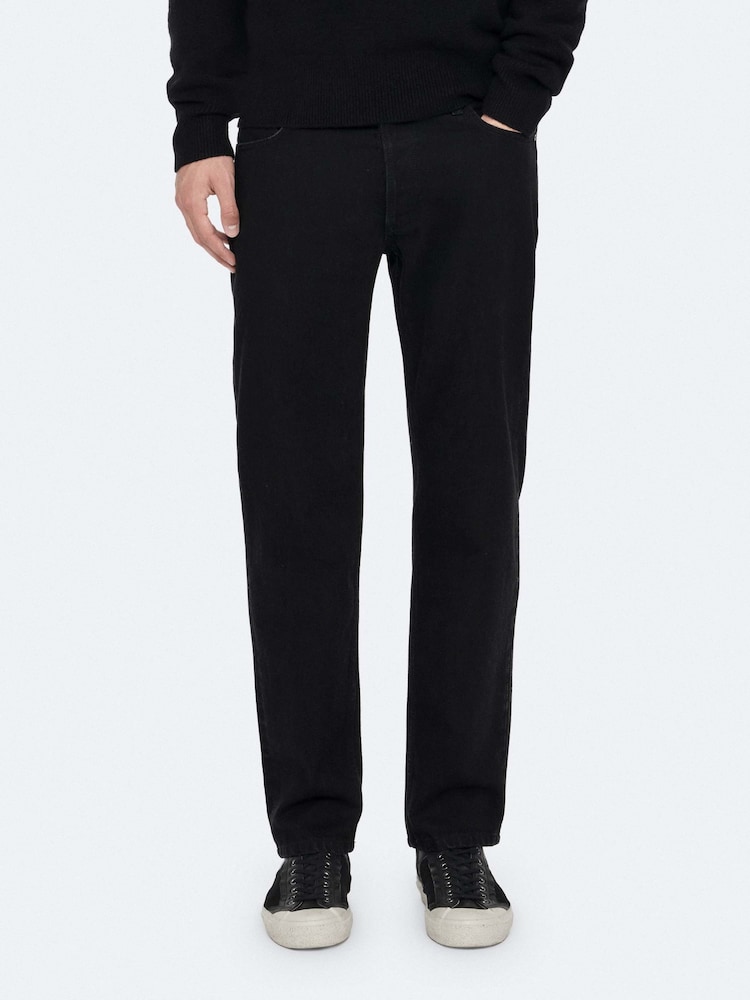 AllSaints Normal Düz Cins şalvar - 8şəkildən 2 şəkil
