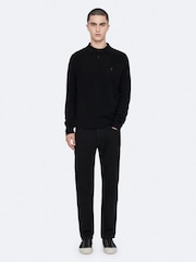AllSaints Normal Düz Cins şalvar - 8şəkildən 3 şəkil