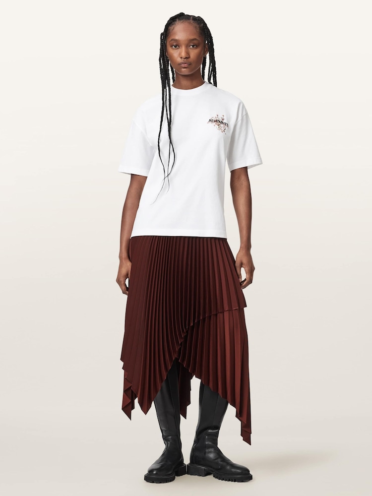 AllSaints White Valen Etta T-Shirt - Image 2 of 7 AllSaints White Valen Etta T-Shirt - Image 2 of 7