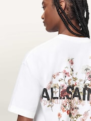 AllSaints White Valen Etta T-Shirt - Image 4 of 7