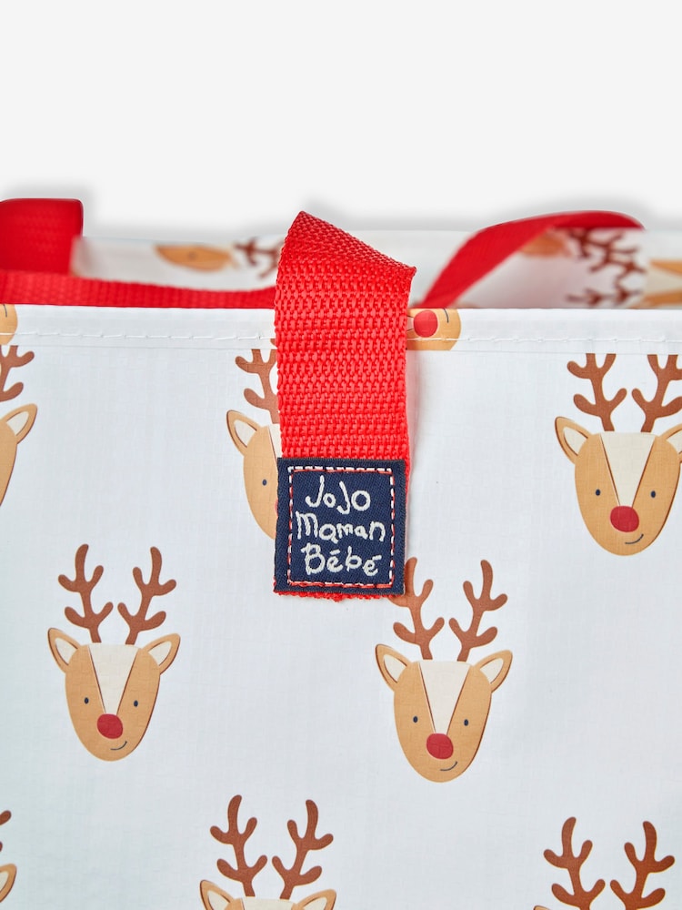 JoJo Maman Bébé Cream Reindeer Enormous Storage Bag - Image 2 of 2 JoJo Maman Bébé Cream Reindeer Enormous Storage Bag - Image 2 of 2