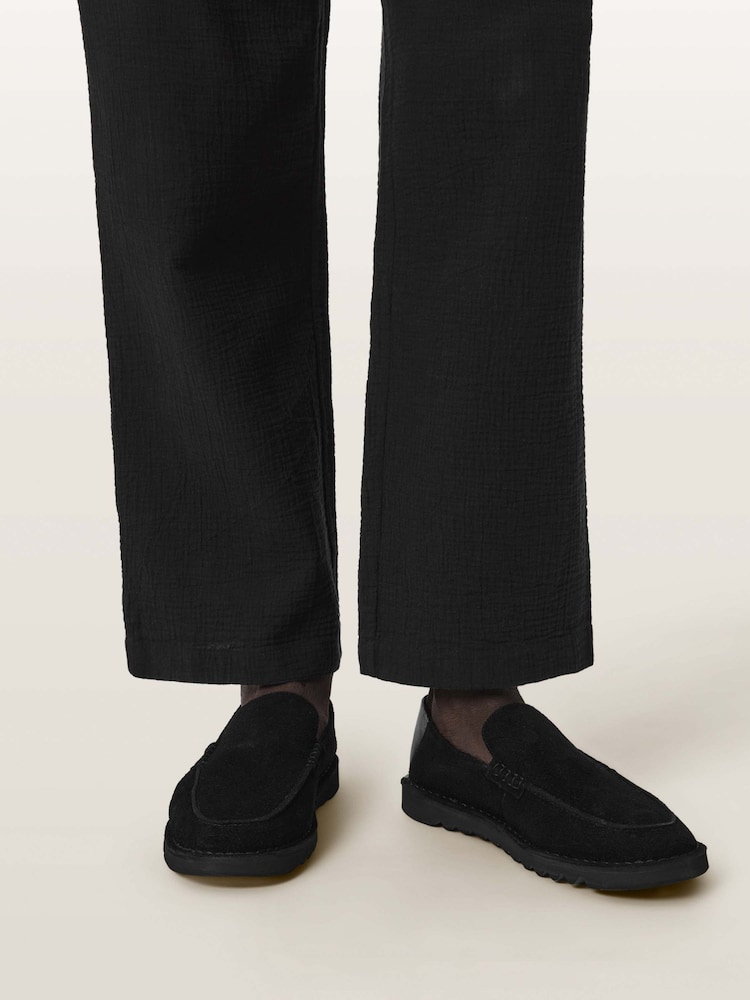 AllSaints Black Slix Loafers - Image 1 of 6 AllSaints Black Slix Loafers - Image 1 of 6