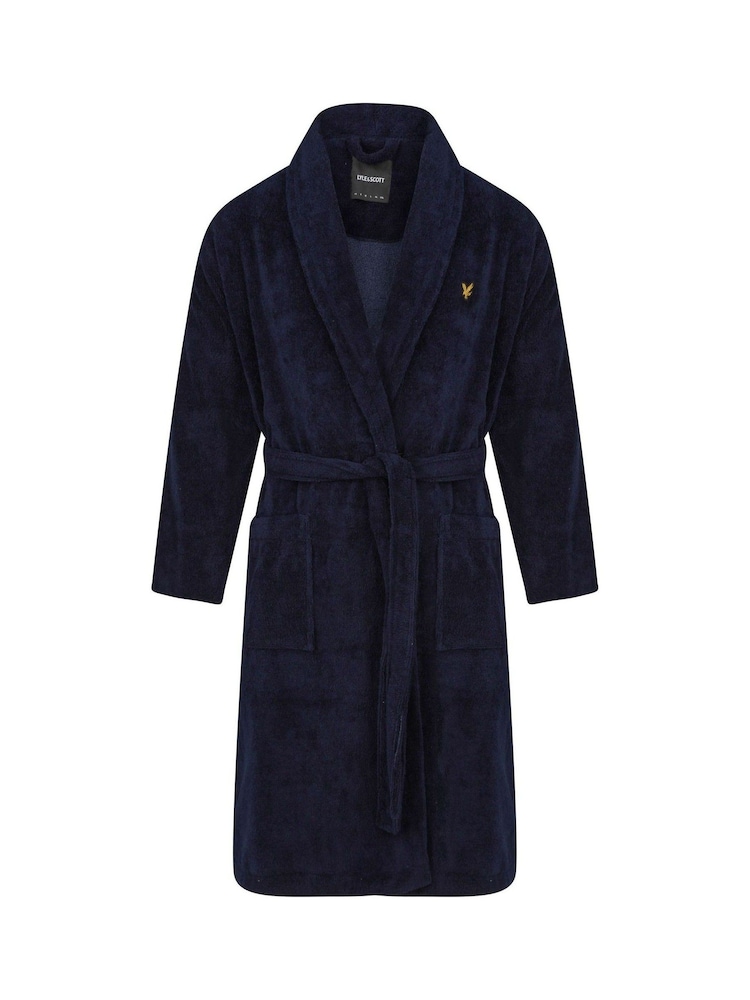 Lyle & Scott Denim Blue Lucas Bathrobe - Image 1 of 4