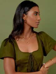 Orelia London Ribbon Twist Bangle - Image 3 of 3