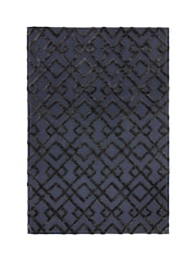 Asiatic Rugs Black Dixon Textured Geo Rug - Image 1 of 1