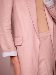 Pink Linen Blazer - Image 5 of 7