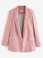 Pink Linen Blazer - Image 6 of 7