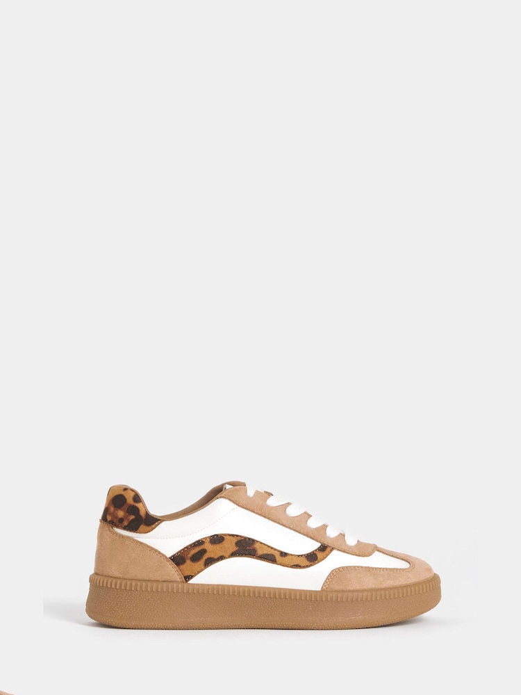 Simply Be Natural Extra Wide Fit Chunky Retro Trainers - Image 2 of 4