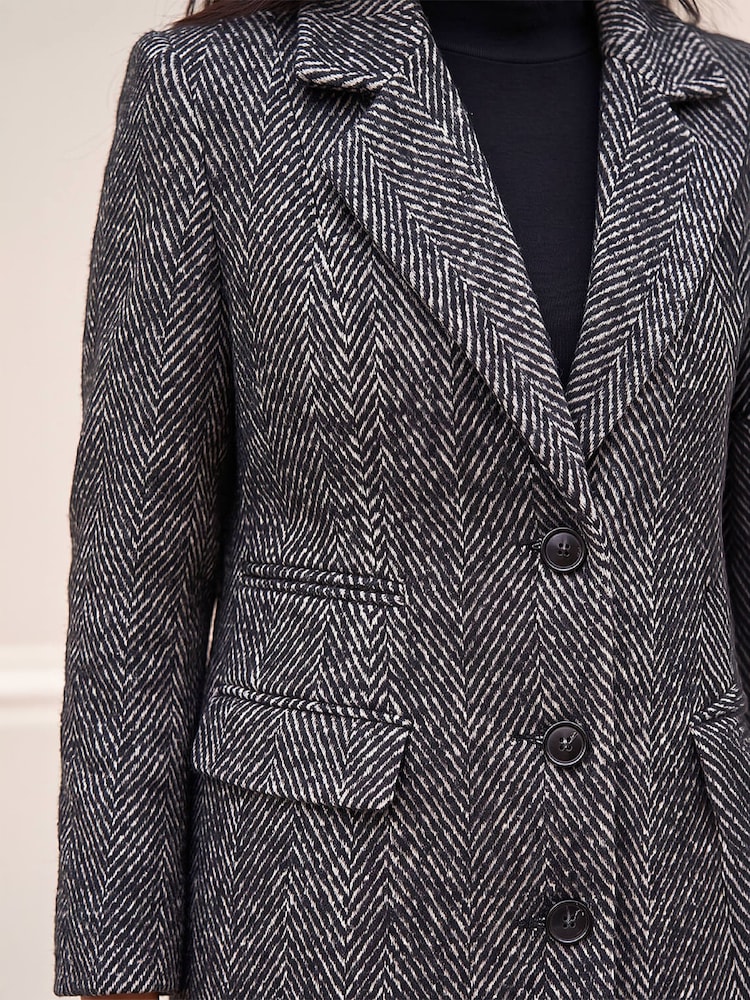 Roman Petite Herringbone Smart Coat - Imagen 4 de 4