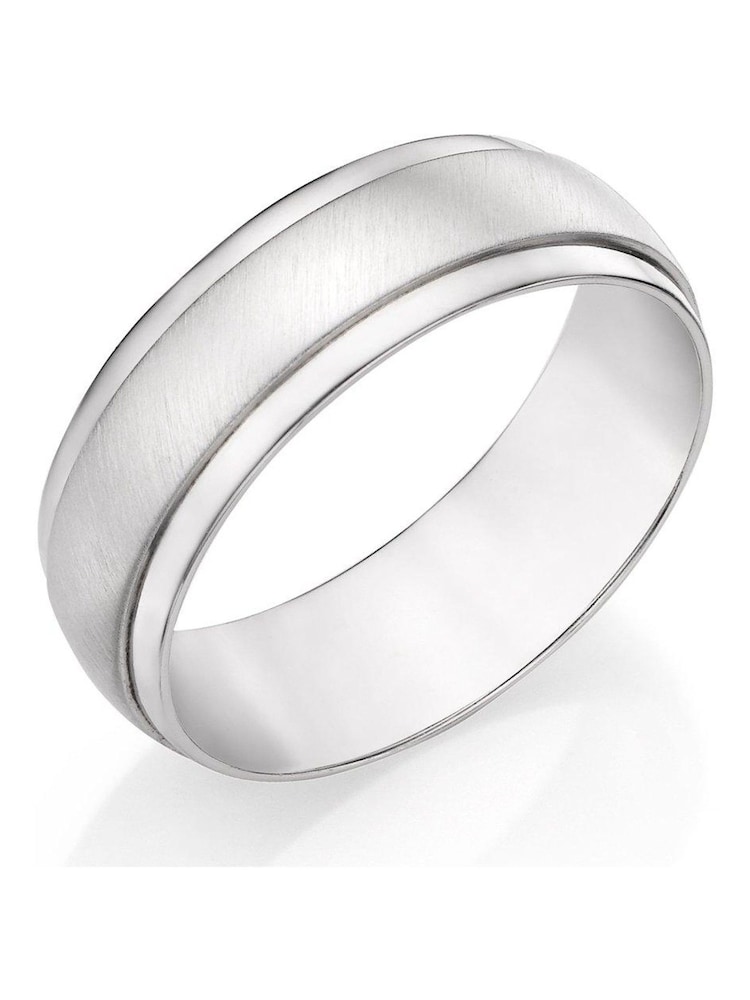Beaverbrooks Sterling Silver Textured Ring - Image 1 of 3