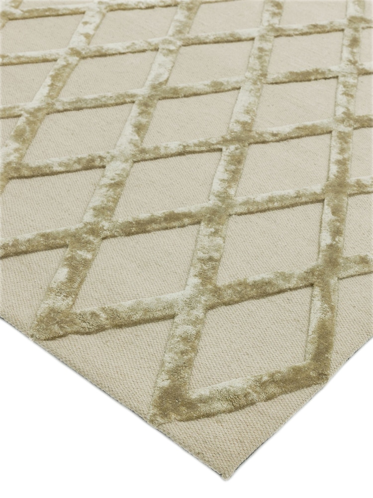 Asiatic Rugs Gold Dixon Textured Geo Rug - Image 2 of 4